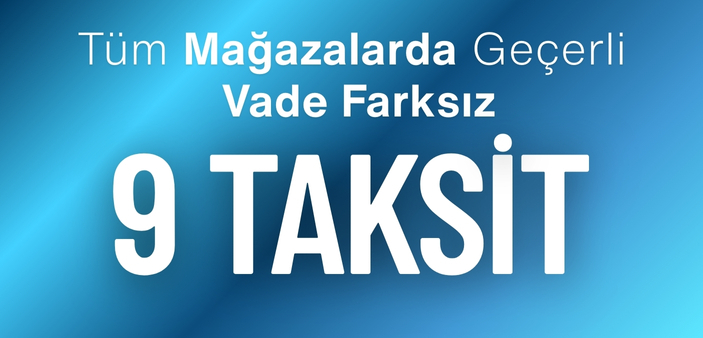 Mağazalarda geçerli 9 taksit