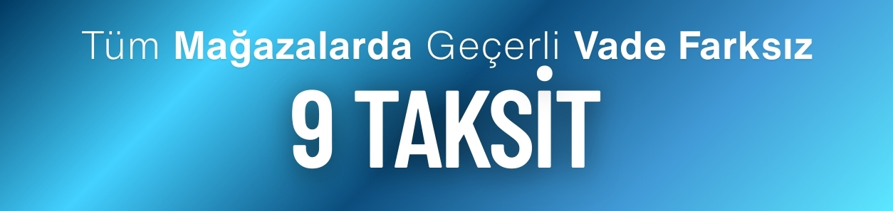 Mağazalarda geçerli 9 taksit